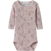 Name it Rompertje/body 'NBFWANG' saffier / olijfgroen / pastellila / rosa
