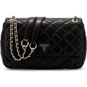 GUESS schoudertas Juliet Mini Convertible Crossbody Flap Black zwart
