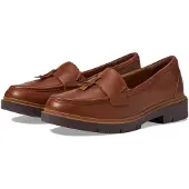 Clarks Westlynn Bella damesmokassin, lichtbruin leer, maat 36 EU