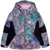 Roxy - Kinder ski jassen - Snowy Tale Jacket True Black Snow Drifting voor Unisex - Kindermaat 3 jaar - Paars