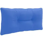 vidaXL Rugkussen PUTTEN 100% Polyester Koninklijk Blauw