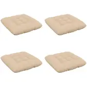 vidaXL Zitkussens VIANEN 4 st 100% Polyester Crèmekleurig