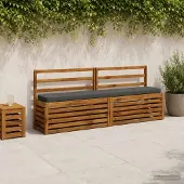 vidaXL 1-delig Bankkussen VUGHT 100% Polyester Antraciet