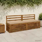 vidaXL Bankkussen SOEST 100% Polyester Zand 180 x 40 x 5 cm