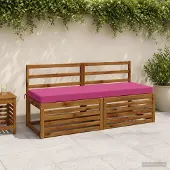 vidaXL Bankkussen SOEST 100% Polyester Roze 140 x 50 x 8 cm