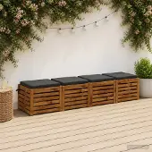 vidaXL Zitkussens SOEST 4 st 100% Polyester Antraciet 50 x 50 x 5 cm