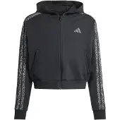 Adidas Sweatvest 'Seasonals Animal Full Zip' grijs / grafiet / zwart