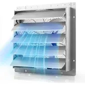 Vevor 624 mm afzuigventilator met lamellen