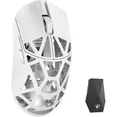 WLMouse Beast X Max - Draadloze Magnesium Gaming Muis - 44g - PAW3950HS Sensor - 8000 Hz Polling Rate - Omron Optical Switches - Solid Sides - Wit