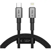 Tech-Protect Ultraboost DNA Lightning-kabel, PD27W/3A, 100 cm, ijzergrijs