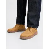 Jack & Jones Veterboots 'JFWAINSWORTH' mosterd / zwart