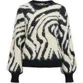 Object Moline zebra print knit trui
