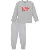 Schiesser Nachtkledij ' Nightwear ' grijs gemêleerd