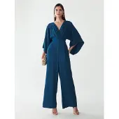 BWLDR Jumpsuit 'Fiora' cyaan blauw