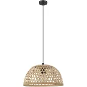 Eglo Claverdon, 1 lamp, E27, IP20, zwart, hout