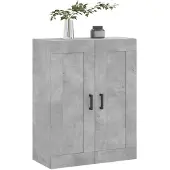 vidaXL Wandkast 69,5x34x90 cm bewerkt hout betongrijs
