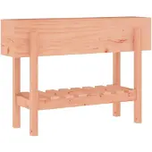 vidaXL Plantenbak 62x30x69 cm massief grenenhout wit