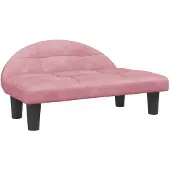 vidaXL Hondenmand 70x52x30 cm fluweel roze