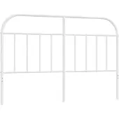 vidaXL Vervangend hoofdbord metaal wit 150 cm