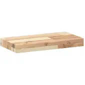 vidaXL Wandschappen 2 st zwevend 60x20x4 cm onbehandeld acaciahout