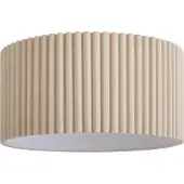 QAZQA Japandi lampenkap van beige linnen 50/50/25 - Scalloped Single