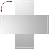 vidaXL Badkamerspiegel LED 40x100 cm