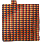 vidaXL Picknickkleed opvouwbaar geruit 200x200 cm fluweel meerkleurig