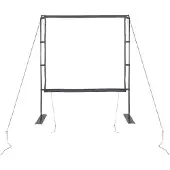 vidaXL Projectiescherm met statieven 89 inch 1:1