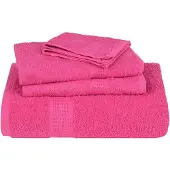 vidaXL Gastendoekjes FROGN 2 st 30x50 cm 360 g/m² roze