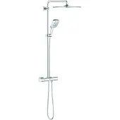 GROHE Rainshower SmartActive 310 Regendouche Mono Cube - met thermostaatkraan - chroom - 26652000