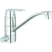 GROHE Eurosmart Cosmopolitan spoelkraan voor wastafel, plat uitloop met afsluitventiel, chroom - 31161000