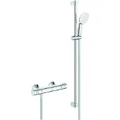GROHE THM-Brausebatterie Grohtherm 800 34566_2 mit Brausegarnitur 900mm chrom