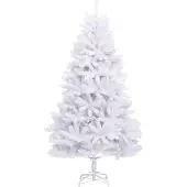 vidaXL Kunstkerstboom met scharnieren met standaard 270 cm wit