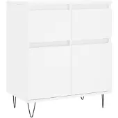 vidaXL Dressoir 60x35x70 cm bewerkt hout wit