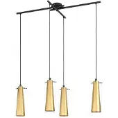 Eglo Pinto Gold Hanglamp - E27 - 90,5 cm - Zwart/Goud