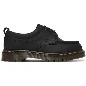 Dr. Martens Heren Mocassins van Leer Lowell zwart (45), Plat, Veters, Casual 43679001