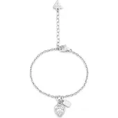 GUESS Armband 'CRYSTAL LOVE' zilver