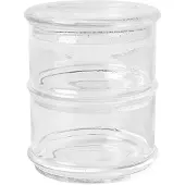 Ferm Living Opbergbox Boya Stackable Containers Clear With Bubbles (Set van 2)