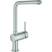 GROHE Minta keukenkraan met L uitloop RVS