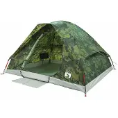 vidaXL Koepeltent 6-persoons waterdicht camouflage