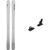 Faction - Packs (ski's & bindingen) - Pack Dancer 99 Ti 2027 voor Heren van Hout - Grijs