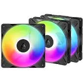 Arctic Cooling P14 PRO Reverse A-RGB zwart 3-pack | Kastventilator