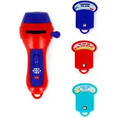 Legami - "Es war einmal" rode projectorzaklamp, projecteert 3 kinderfiguren