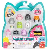 Squish-A-Longs SQAL0085, een set van 8 mini-Squish-figuren (elk 2,5 cm groot) met 2 accessoires