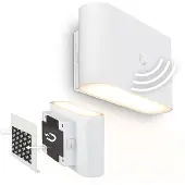 Briloner LED-wandlamp, wandlamp zonder stroomaansluiting, met bewegingssensor, batterij, zonder boren