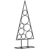 vidaXL Kerstdecoratie kerstboom 150 cm metaal zwart