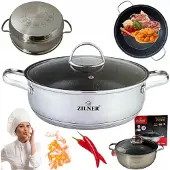 Zilner Rondeel met Marmenlaag - 22cm, 2.8L, Inductie