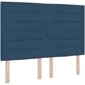 vidaXL Boxspringbed met matras Blauw 140 x 200 cm Stof