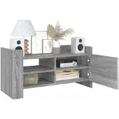 vidaXL Tv-meubel 80x35x40 cm bewerkt hout grijs sonoma eikenkleurig