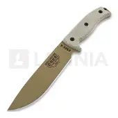ESEE Model 6 desert tan blade 6P-DE survivalmes met zwarte schede + riemclip